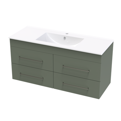 Cashmere Valley 1200 4 Drawer Wall Vanity