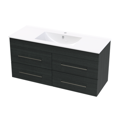 Cashmere Valley 1200 4 Drawer Wall Vanity