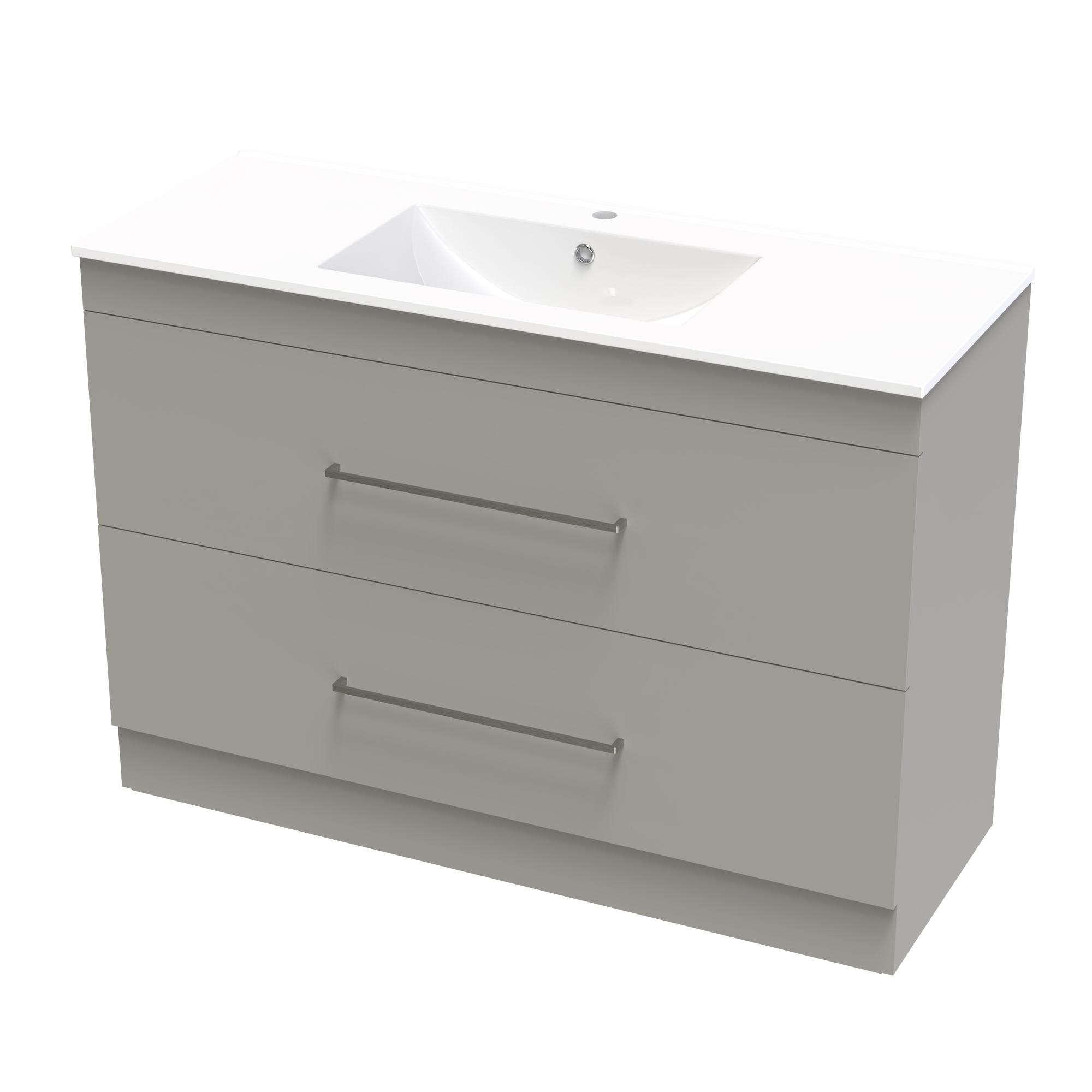 Cashmere Double Drawer 1200mm Floor Vanity