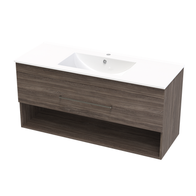 Cashmere Drawer Open Shelf 1200mm Wall Hung Vanity