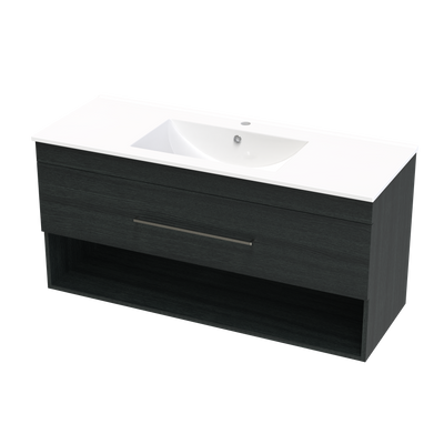 Cashmere Drawer Open Shelf 1200mm Wall Hung Vanity