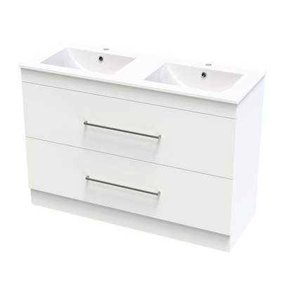 Cashmere Valley 1200 Double Bowl Double Drawer Floor Vanity