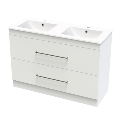 Cashmere Valley 1200 Double Bowl Double Drawer Floor Vanity