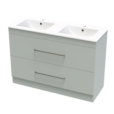 Cashmere Valley 1200 Double Bowl Double Drawer Floor Vanity