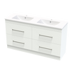 Cashmere Valley 1500 Double Bowl Double Drawer Floor Vanity