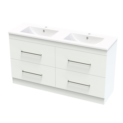 Cashmere Valley 1500 Double Bowl Double Drawer Floor Vanity