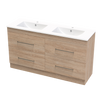 Cashmere Double Drawers 1500mm Double Bowl Floor Vanity
