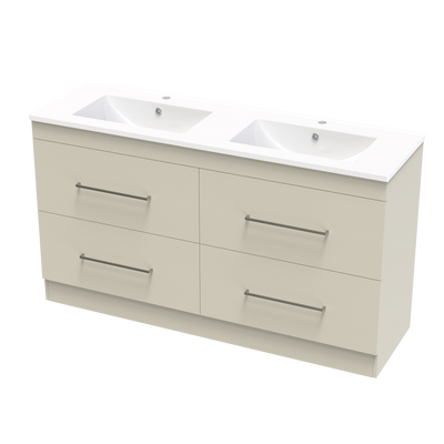 Cashmere Valley 1500 Double Bowl Double Drawer Floor Vanity