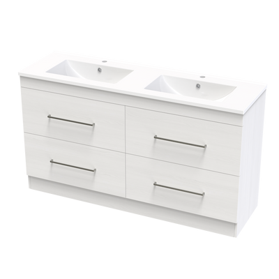 Cashmere Valley 1500 Double Bowl Double Drawer Floor Vanity