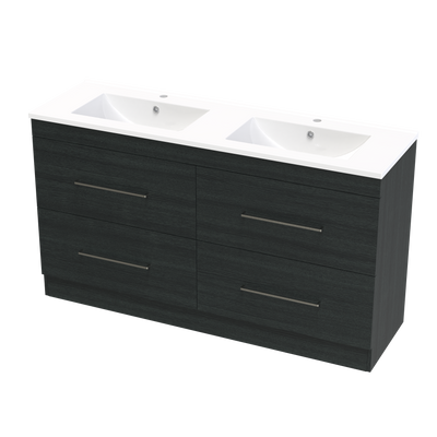 Cashmere Valley 1500 Double Bowl Double Drawer Floor Vanity