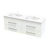 Cashmere Double Drawers 1500mm Double Bowl Wall Hung Vanity