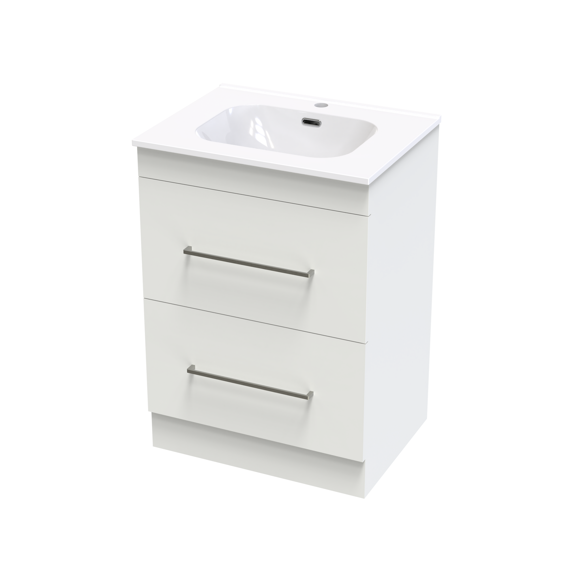 Cashmere Aura 600 Double Drawer Floor Vanity