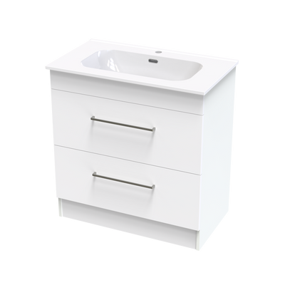 Cashmere Aura 800 Double Drawer Floor Vanity