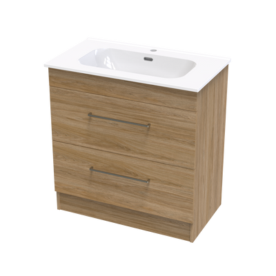 Cashmere Aura 800 Double Drawer Floor Vanity