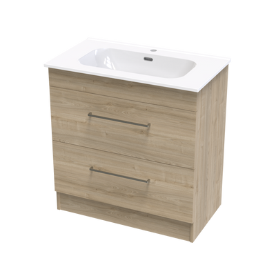 Cashmere Aura 800 Double Drawer Floor Vanity