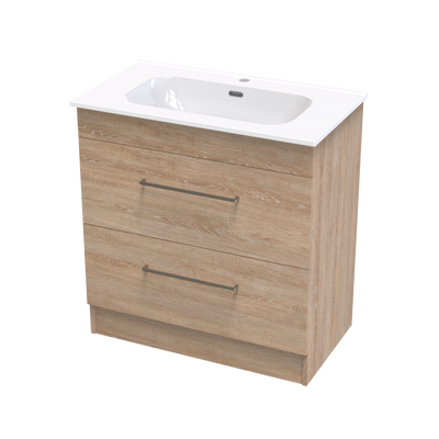 Cashmere Aura 800 Double Drawer Floor Vanity