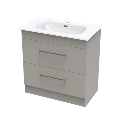 Cashmere Aura 800 Double Drawer Floor Vanity