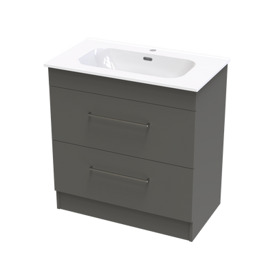 Cashmere Aura 800 Double Drawer Floor Vanity