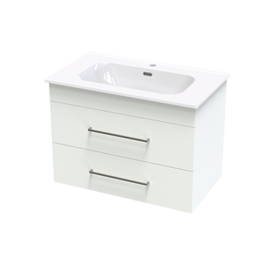 Cashmere Aura 800 Double Drawer Wall Vanity