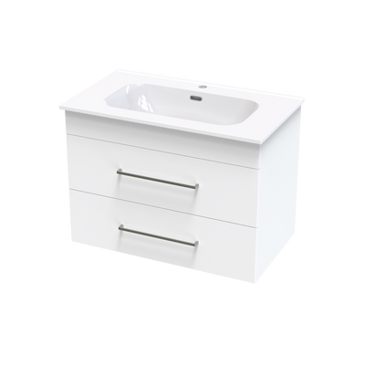 Cashmere Aura 800 Double Drawer Wall Vanity