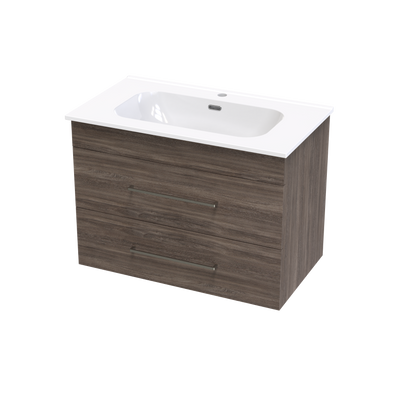Cashmere Aura 800 Double Drawer Wall Vanity