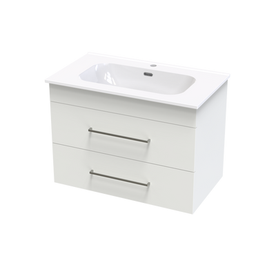 Cashmere Aura 800 Double Drawer Wall Vanity