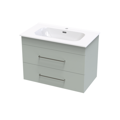 Cashmere Aura 800 Double Drawer Wall Vanity