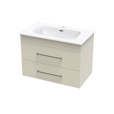 Cashmere Aura 800 Double Drawer Wall Vanity