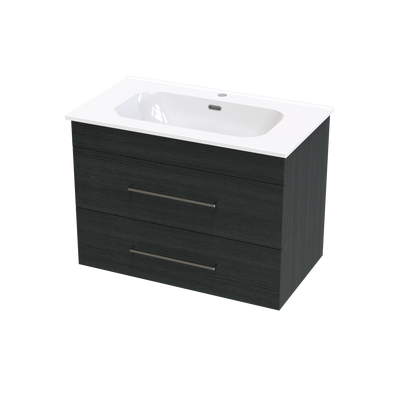 Cashmere Aura 800 Double Drawer Wall Vanity