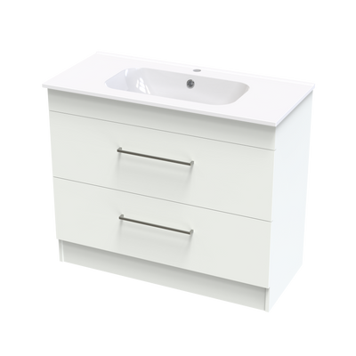 Cashmere Aura 1000 Double Drawer Floor Vanity