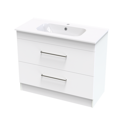 Cashmere Aura 1000 Double Drawer Floor Vanity