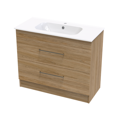 Cashmere Aura 1000 Double Drawer Floor Vanity