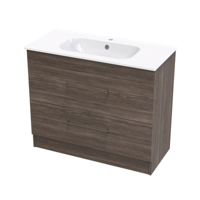 Cashmere Aura 1000 Double Drawer Floor Vanity