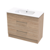 Cashmere Aura 1000 Double Drawer Floor Vanity