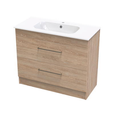 Cashmere Aura 1000 Double Drawer Floor Vanity