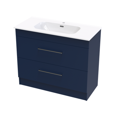 Cashmere Aura 1000 Double Drawer Floor Vanity