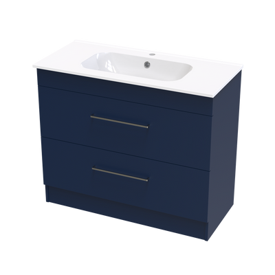 Cashmere Aura 1000 Double Drawer Floor Vanity