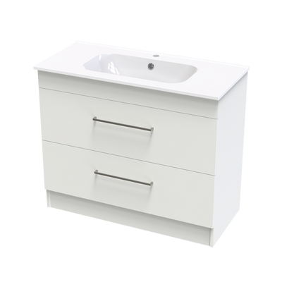 Cashmere Aura 1000 Double Drawer Floor Vanity