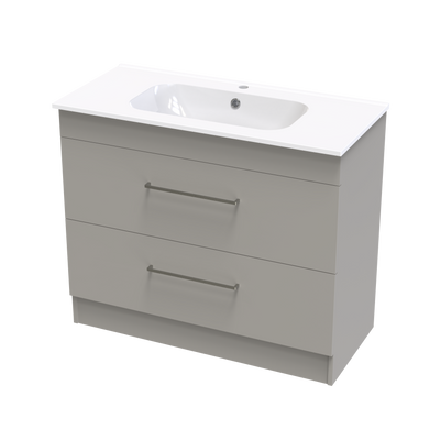 Cashmere Aura 1000 Double Drawer Floor Vanity