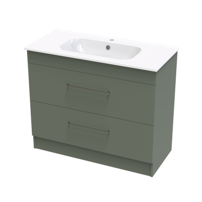 Cashmere Aura 1000 Double Drawer Floor Vanity