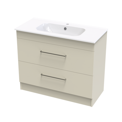 Cashmere Aura 1000 Double Drawer Floor Vanity