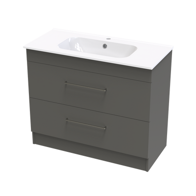 Cashmere Aura 1000 Double Drawer Floor Vanity