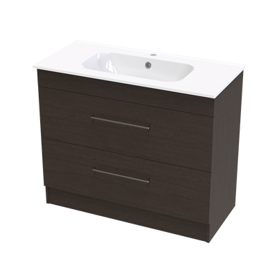 Cashmere Aura 1000 Double Drawer Floor Vanity