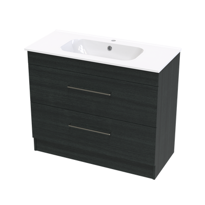 Cashmere Aura 1000 Double Drawer Floor Vanity