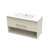 Cashmere Aura 1000 Drawer Open Shelf Wall Vanity