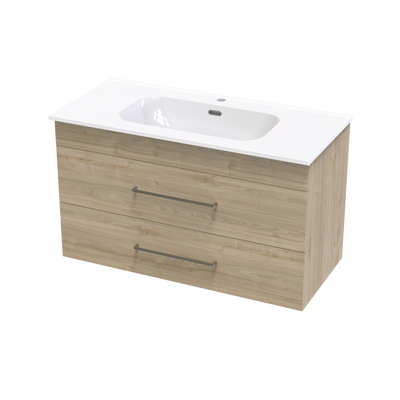 Cashmere Aura 1000 Double Drawer Wall Vanity