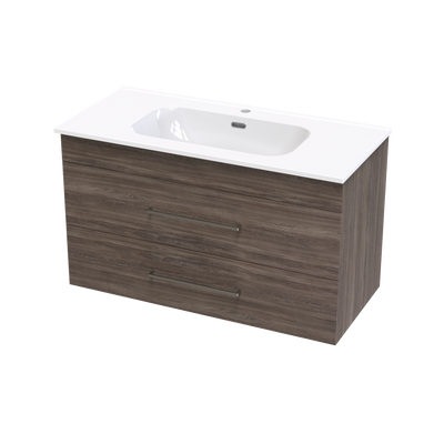 Cashmere Aura 1000 Double Drawer Wall Vanity