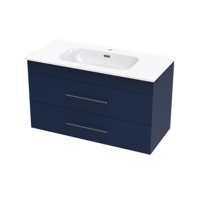 Cashmere Aura 1000 Double Drawer Wall Vanity