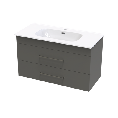 Cashmere Aura 1000 Double Drawer Wall Vanity