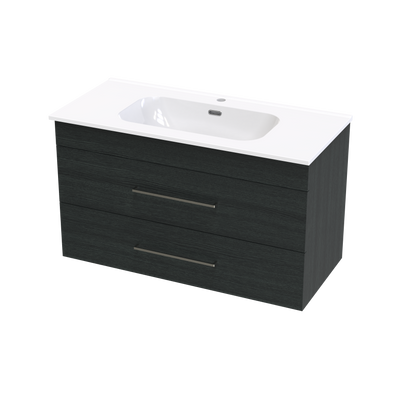 Cashmere Aura 1000 Double Drawer Wall Vanity